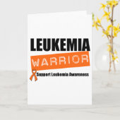 De Strijder van de leukemie v4 Kaart (Gele Bloem)