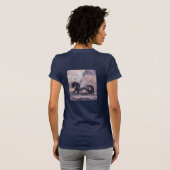 De strijders draaien met paardenkunst achteraan t-shirt (Achterkant volledig)