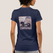 De strijders draaien met paardenkunst achteraan t-shirt (Achterkant)