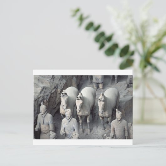 De strijders van het Leger van het Terracotta Briefkaart (Staand voorkant)