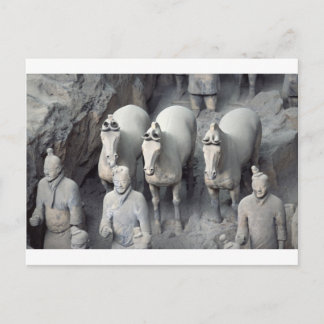 De strijders van het Leger van het Terracotta Briefkaart