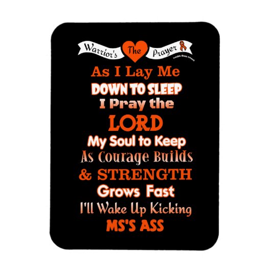 De Strijdersgebed...MS Magneet (Verticaal)