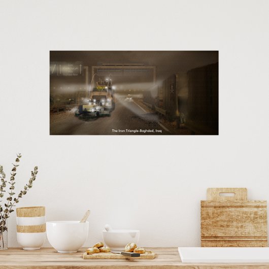 De strijkhoek poster (Keuken)