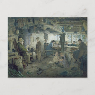 De Strikte School Master, 1868 Briefkaart