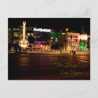 De Strip bij Night Las Vegas Briefkaart #3