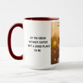 De stromen zonder koffie...in het riet mok (Links)