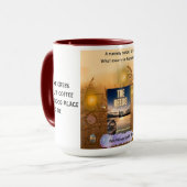 De stromen zonder koffie...in het riet mok (Voorkant links)