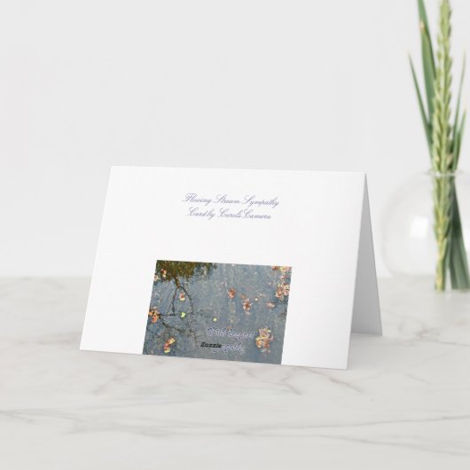 De stromende Kaart van de Sympathie van de Stroom (Achterkant)