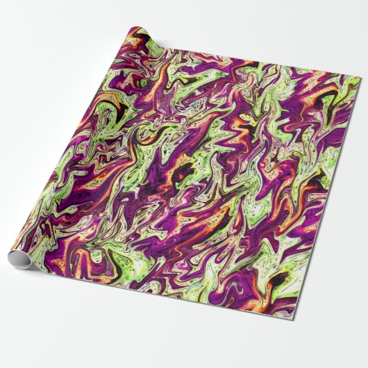 De stromende kleuren.... cadeaupapier (Uitgerold)
