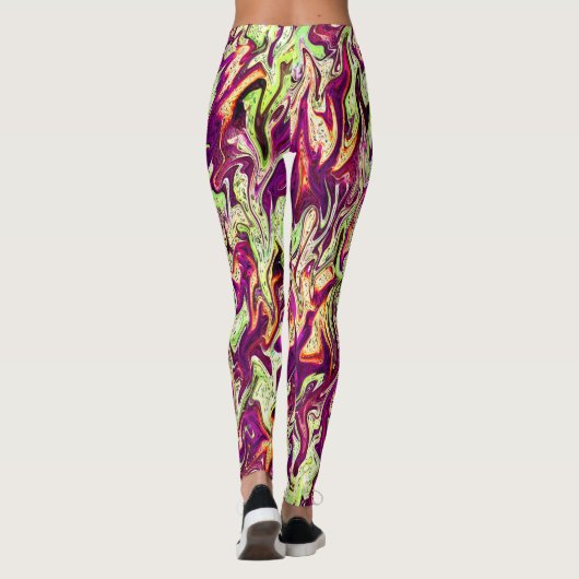 De stromende kleuren... leggings (Achterkant)