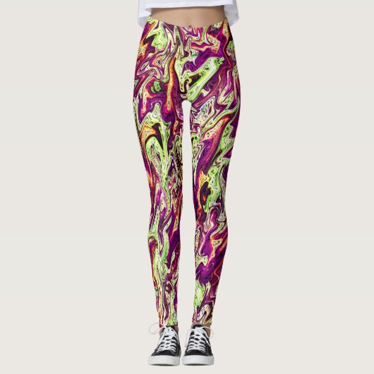 De stromende kleuren... leggings (Voorkant)