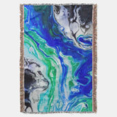 De stroom van de rivier abstract schilderij deken (Voorkant Verticaal)