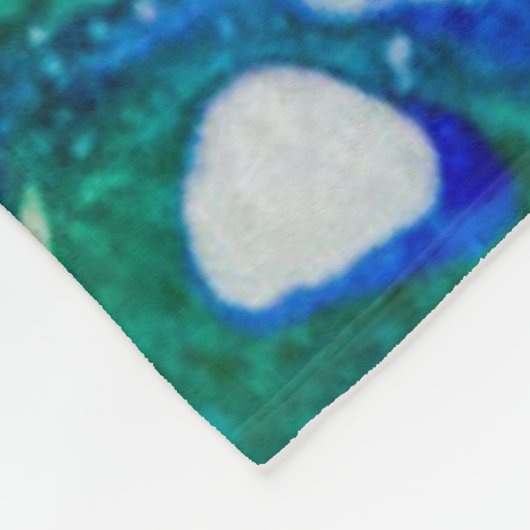 De stroom van de rivier abstract schilderij fleece deken (Hoek)