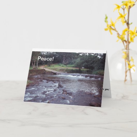 De Stroom van Notecard Hawaï van de vrede Kaart (Gele Bloem)