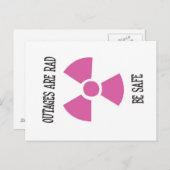 De stroomonderbrekingen zijn weg - Briefkaart (Voorkant / Achterkant)