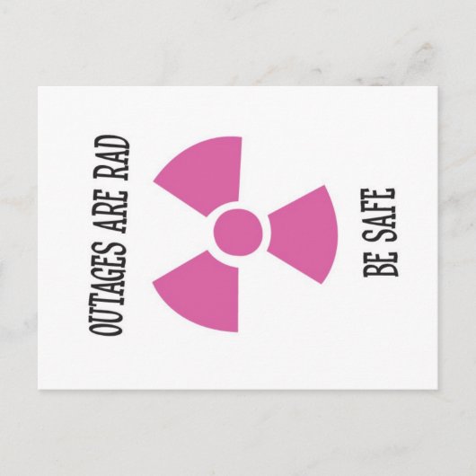 De stroomonderbrekingen zijn weg - Briefkaart (Voorkant)