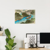 De stroomversnellingen van de Hozu-rivier Vroegzom Poster (Thuiskantoor)