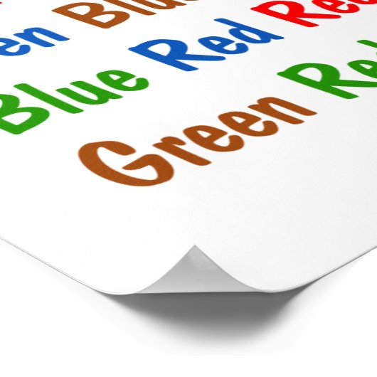 De Stroop Test Poster (Hoek)
