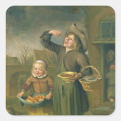 De stroop vierkante sticker (Voorkant)