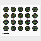 De strooptest ronde sticker (Vel)