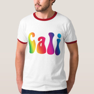 De stropdas-Kleurstof van Cali het Logo T van de T-shirt