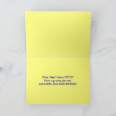 De stropdas-Kleurstof van de Verjaardag vijftigste Kaart (Binnen)