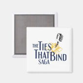 De Stropdassen die Saga Logo magneet binden (Voorkant / Achterkant)
