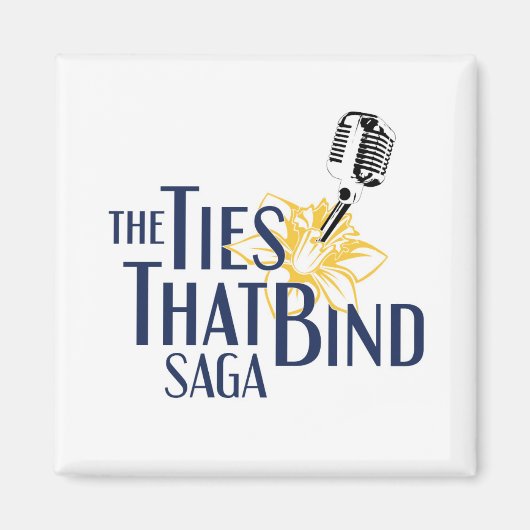 De Stropdassen die Saga Logo magneet binden (Voorkant)