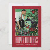 De structuur bijsnijden feestdagenkaart (Voorkant)