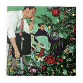 De structuur bijsnijden tegeltje (Voorkant)