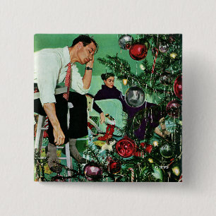 De structuur bijsnijden vierkante button 5,1 cm