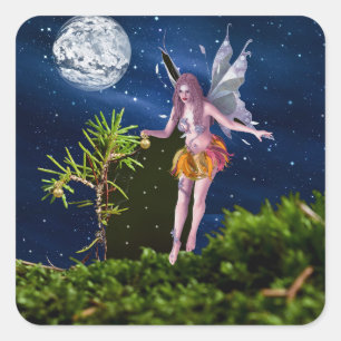 De structuur decorteren vierkante sticker