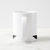 De structuur - grote koffiekop (Achterkant)