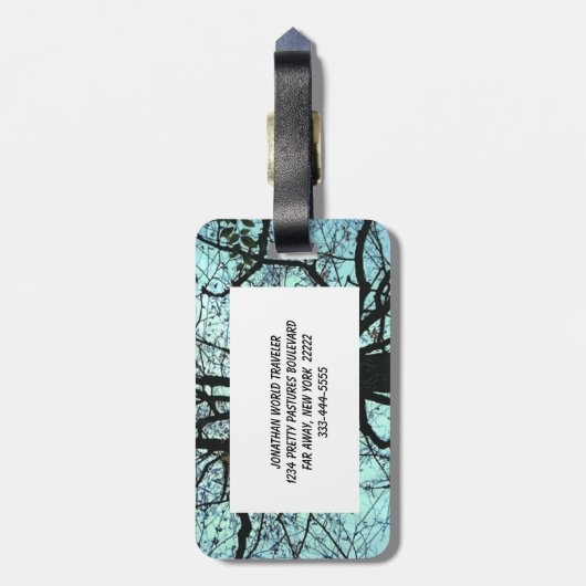 De structuur omhoog bagagelabel (Achterkant verticaal)