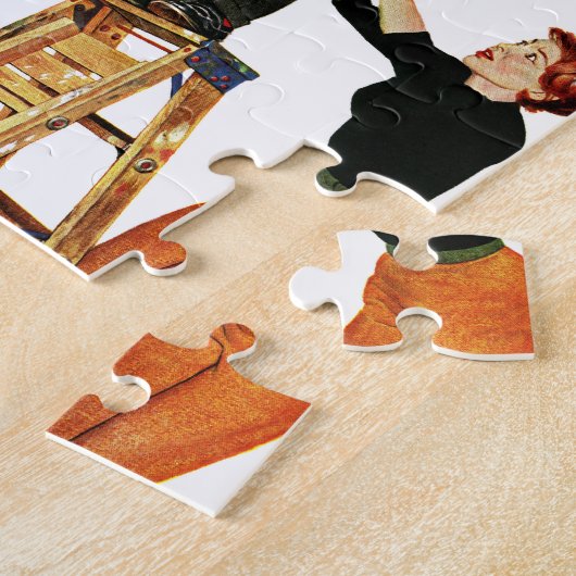 De structuur onderbreken legpuzzel (Zijkant)