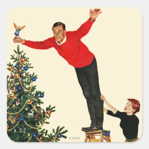 De structuur onderbreken vierkante sticker