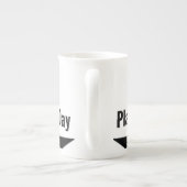 De structuur - porselein kop (Achterkant)