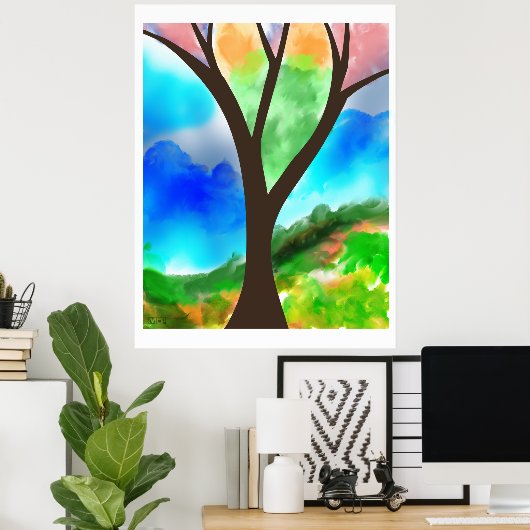 De structuur poster (Thuiskantoor)