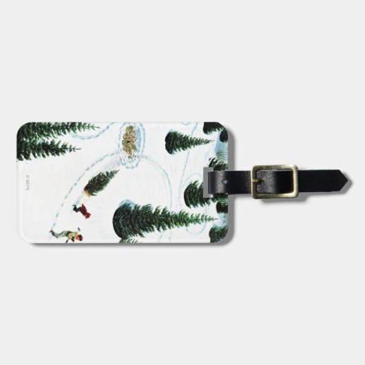 De structuur uitsnijden bagagelabel (Voorkant horizontaal)