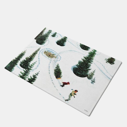 De structuur uitsnijden deurmat (Schuin)