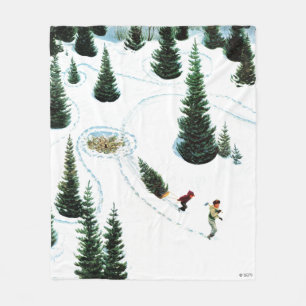 De structuur uitsnijden fleece deken