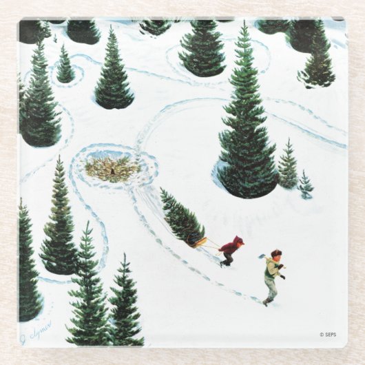 De structuur uitsnijden glazen onderzetter (Voorkant)