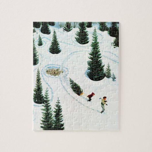 De structuur uitsnijden legpuzzel (Verticaal)