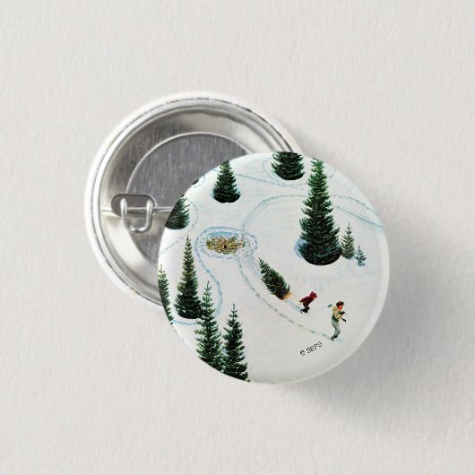 De structuur uitsnijden ronde button 3,2 cm (Voorkant /achterkant)