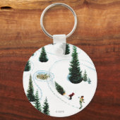 De structuur uitsnijden sleutelhanger (Voorkant)