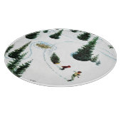 De structuur uitsnijden snijplank (Hoek)