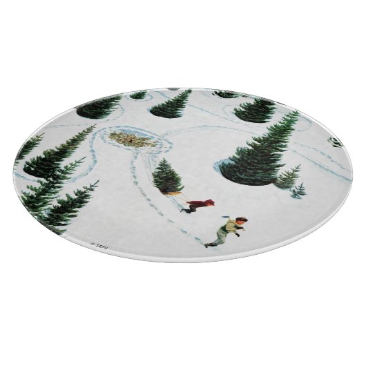 De structuur uitsnijden snijplank (Hoek)