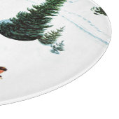 De structuur uitsnijden snijplank (Hoek)