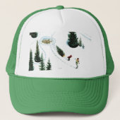 De structuur uitsnijden trucker pet (Voorkant)