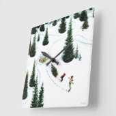 De structuur uitsnijden vierkante klok (Hoek)